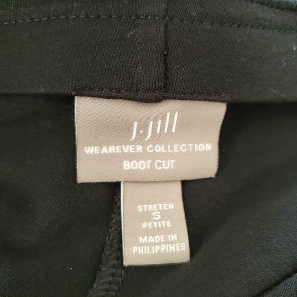 J. Jill Wearever Collection Black Casual Boot Leg Pants Size SP - Picture 6 of 8